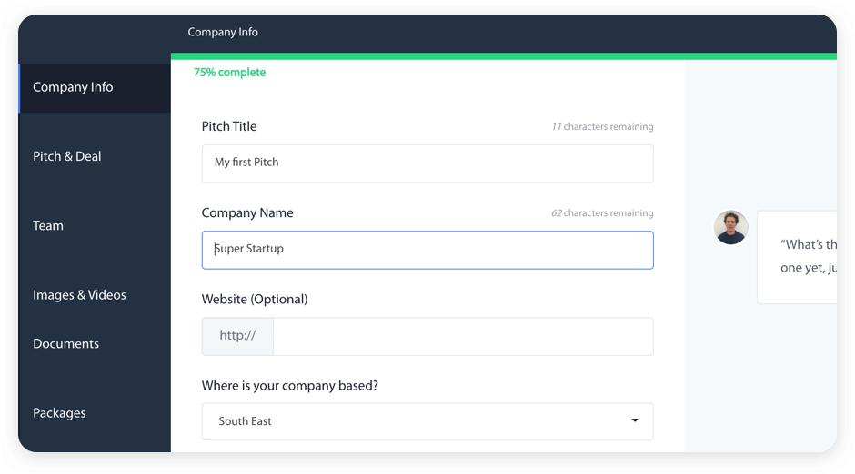 Create a Pitch